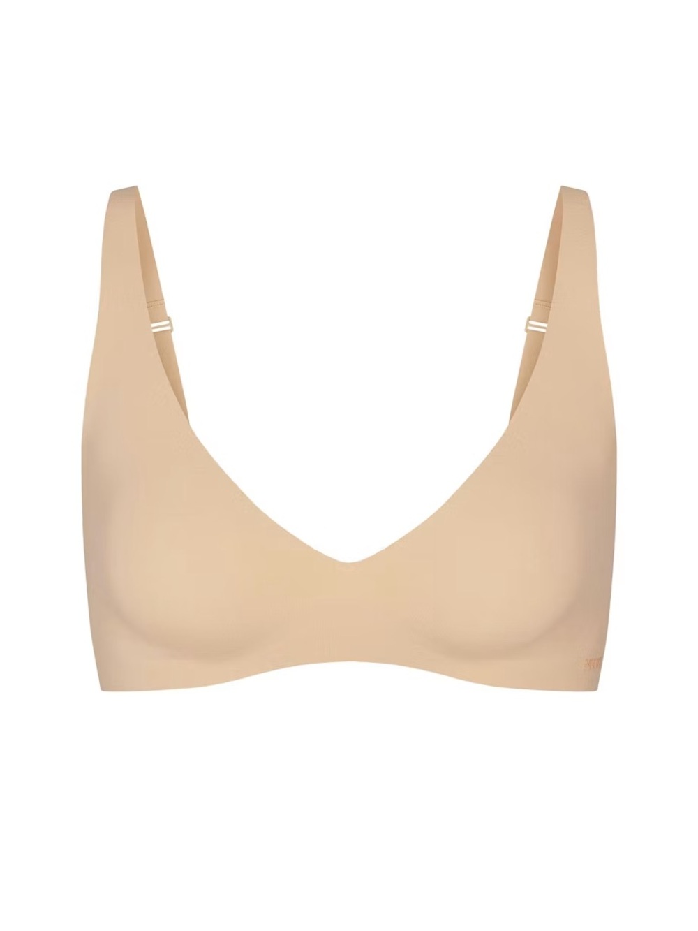 SKIMS Nude Seamless V-Neck Bra